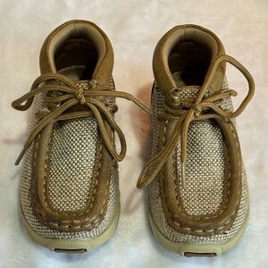 Stylish Tan and Brown Kids Moccasins